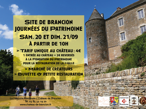 Journées du Patrimoine - 20 et 21 sept.