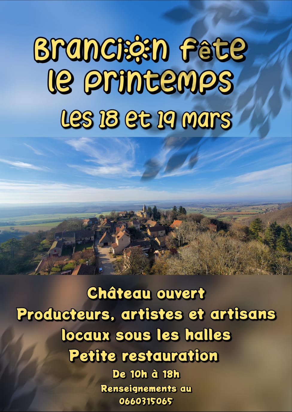 Affiche Brancion fête le Printemps