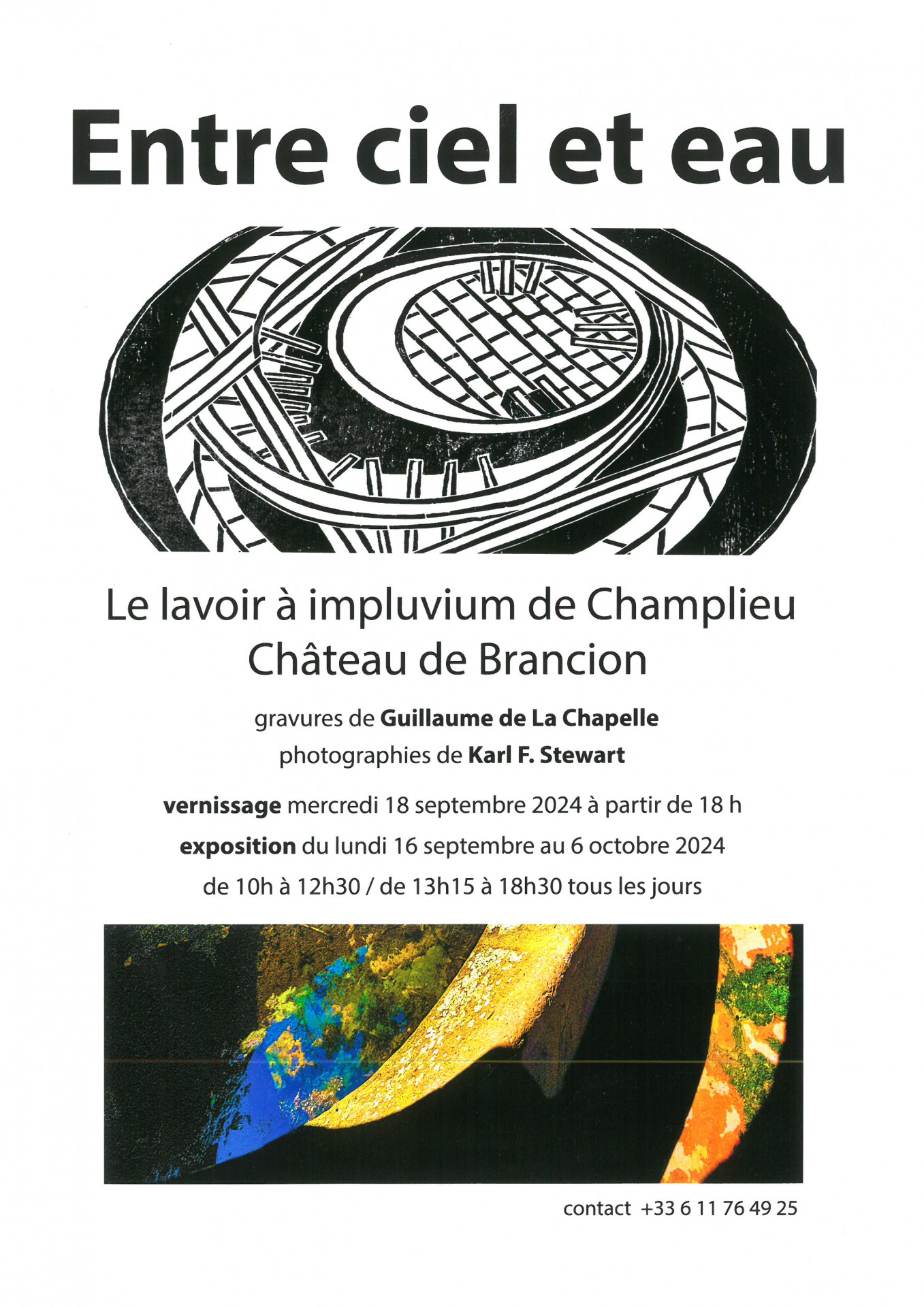 Affiche exposition Karl Stewart et Guillaume de la Chapelle