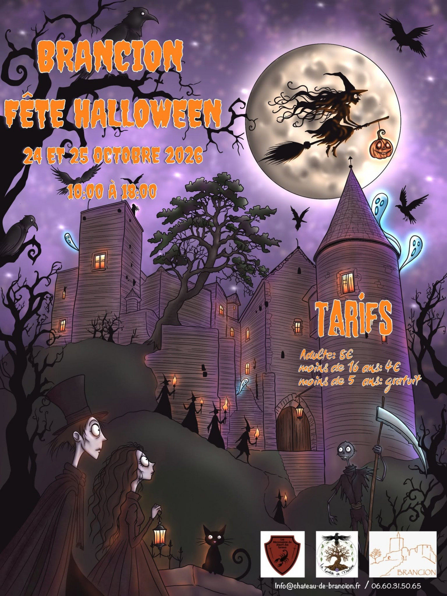Brancion fête Halloween les 24 et 25 oct.