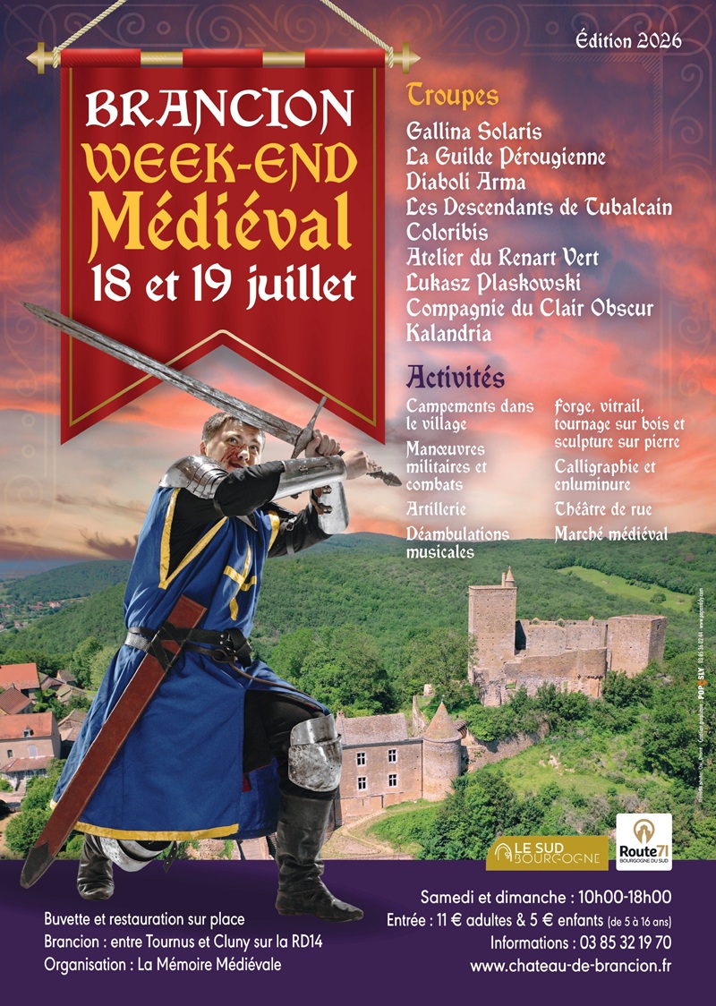 Brancion à l'heure médiévale sam. 18 et dim. 19 juillet
