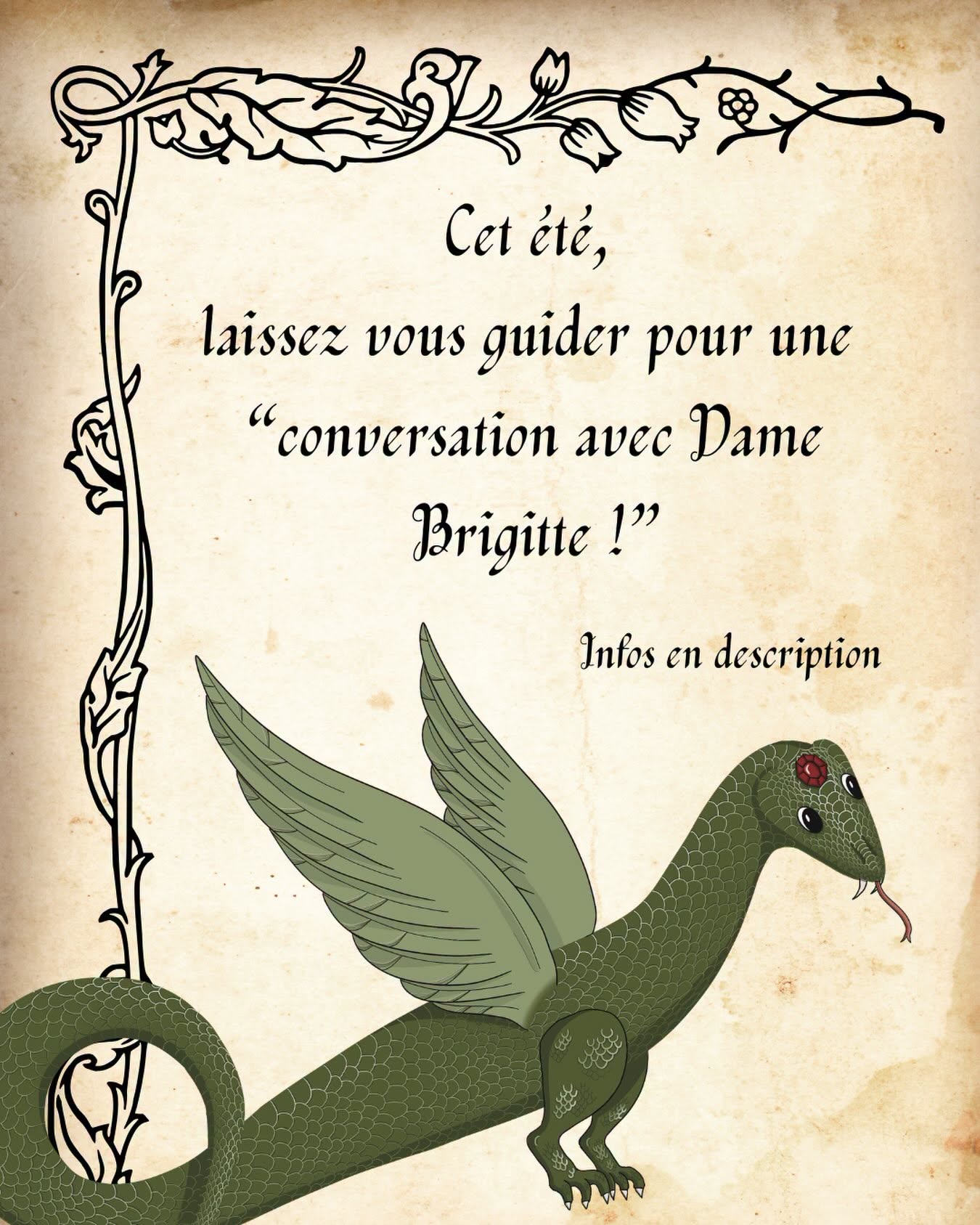 Conversation avec Dame Brigitte en août