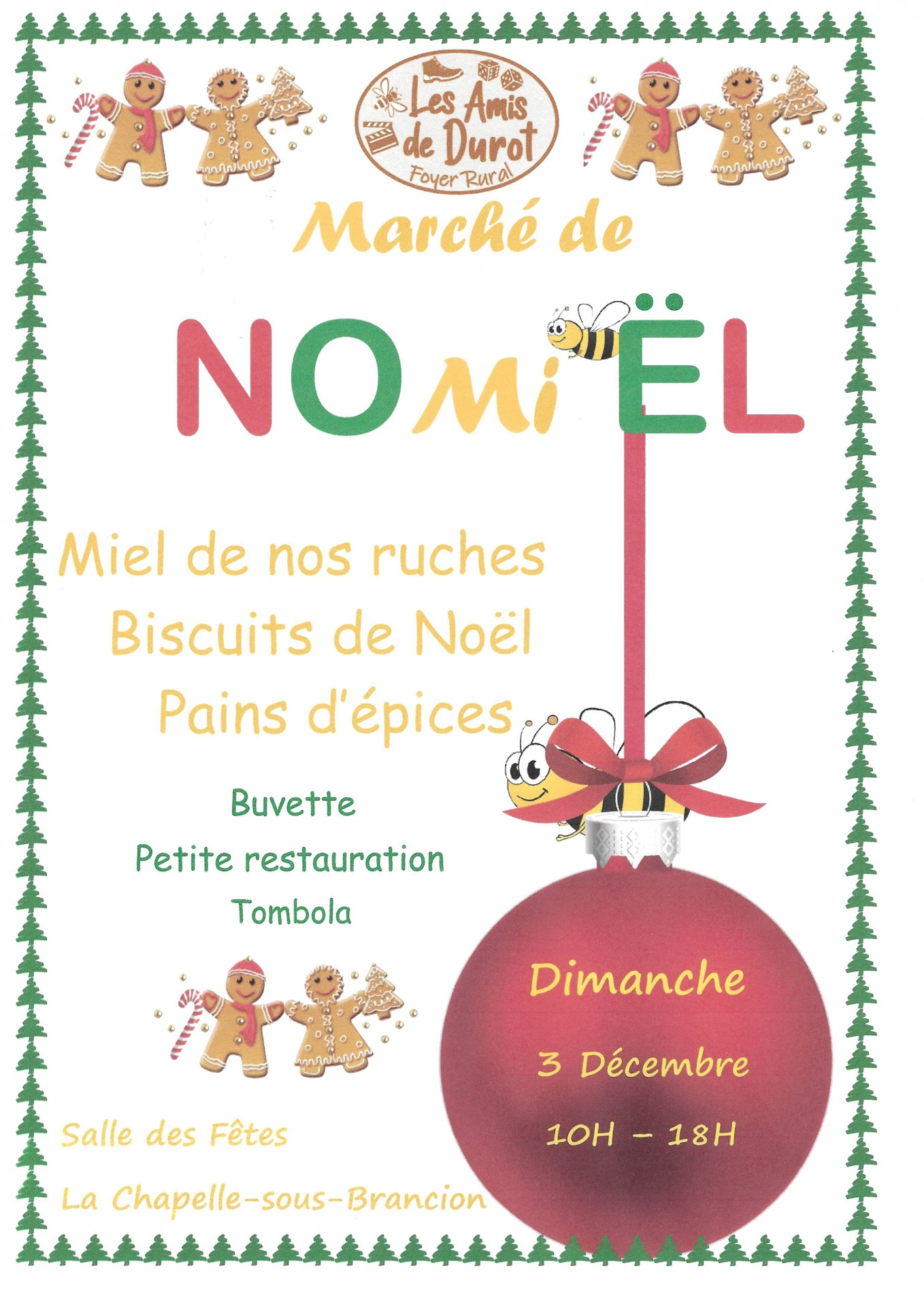 Dim. 3 décembre : marché chez nos voisins